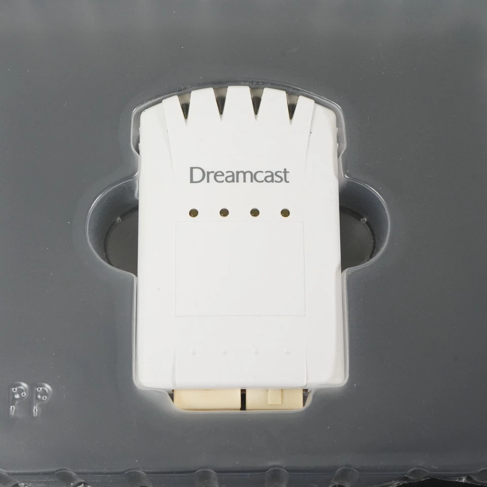 SEGA Dreamcast Official 4X Memory Card HKT-4100 Gray DC w/ Box Tested from JAPAN - Image 2 of 4