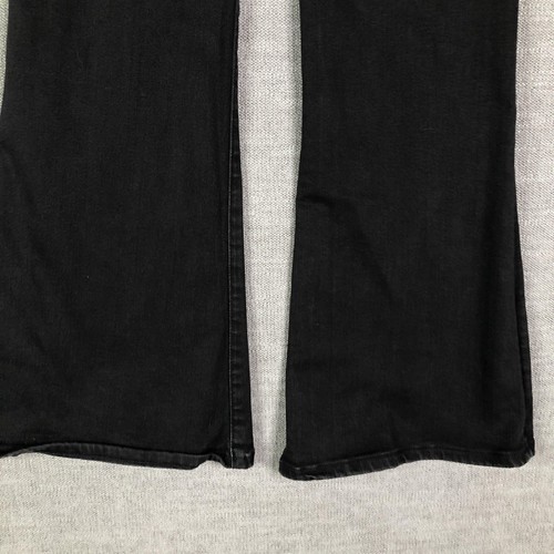 American Eagle Jeans Womens 0 Black Curvy High Rise Flare Next Level Stretch - Picture 12 of 15