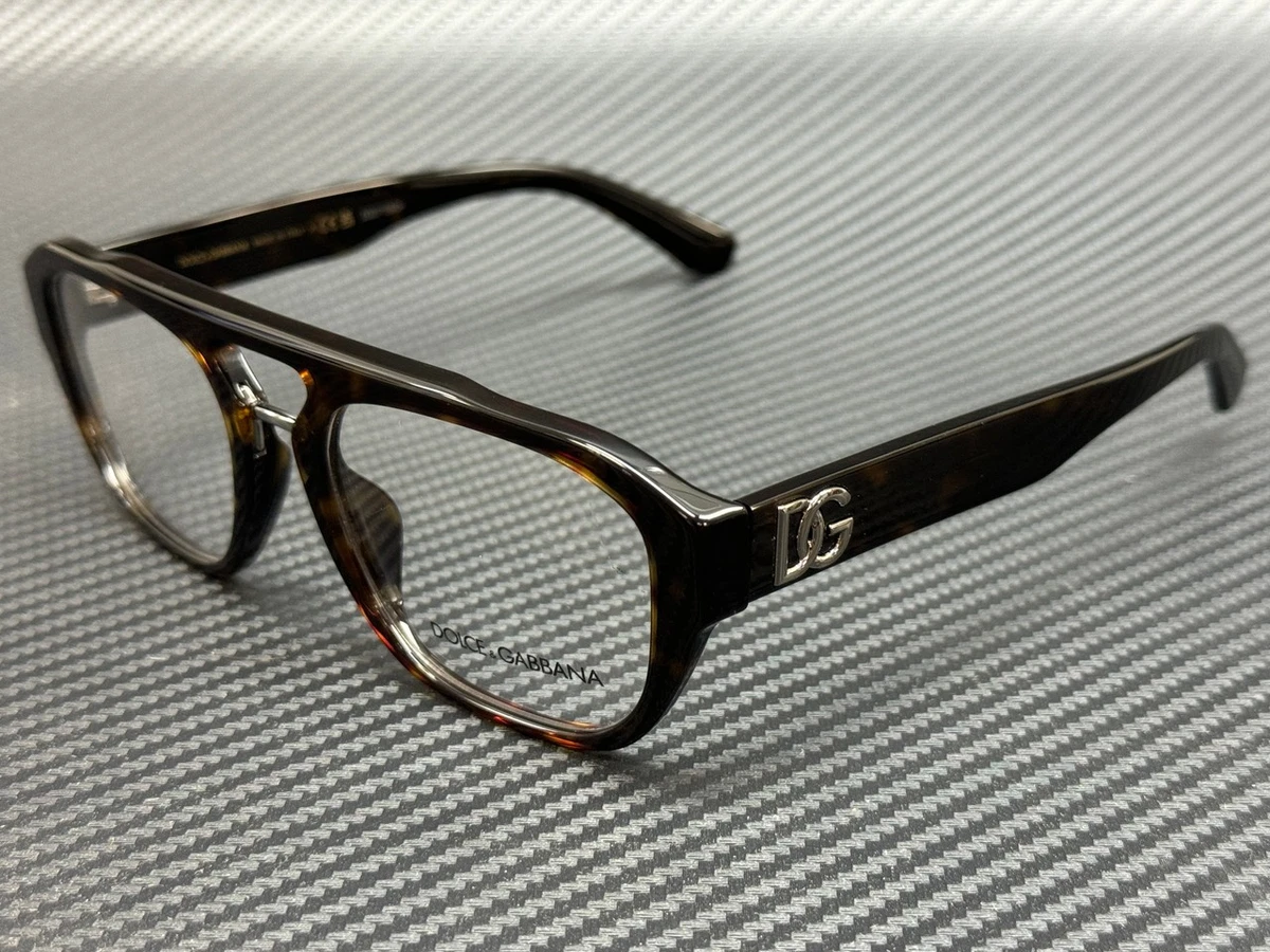Dolce & Gabbana DG3309 3118 Brown Horn Eyeglasses Frame Italy 52-21-145 Amazon.com: Dolce & Gabbana DG 3349 Black Gold 54/21/145 men  main image 2