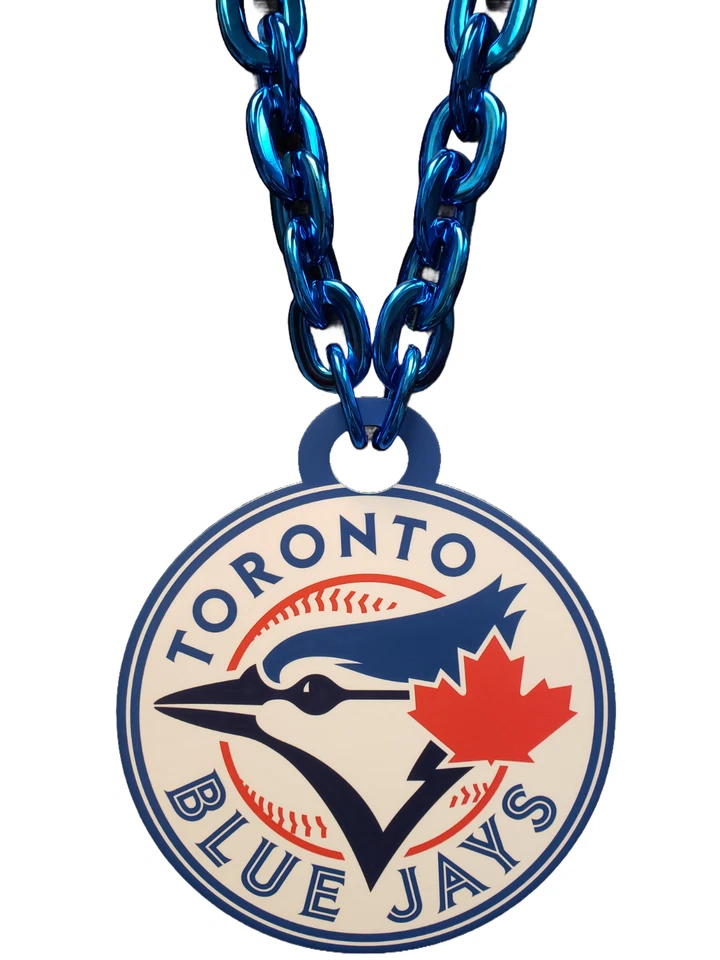Toronto Blue Jays Super Fan Turnover Chain Necklace - Image 2 of 2
