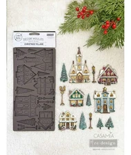 Redesign With Prima "Christmas Village" Decor Mould, Food Safe Silicone Mold