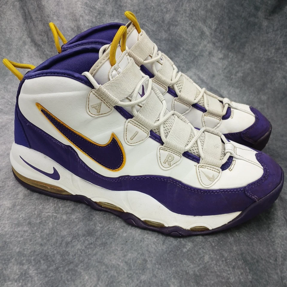 Nike Air Max Uptempo LA Lakers Men's Size 10 311090-103 Men's Basketball Shoes - Image 4 of 4