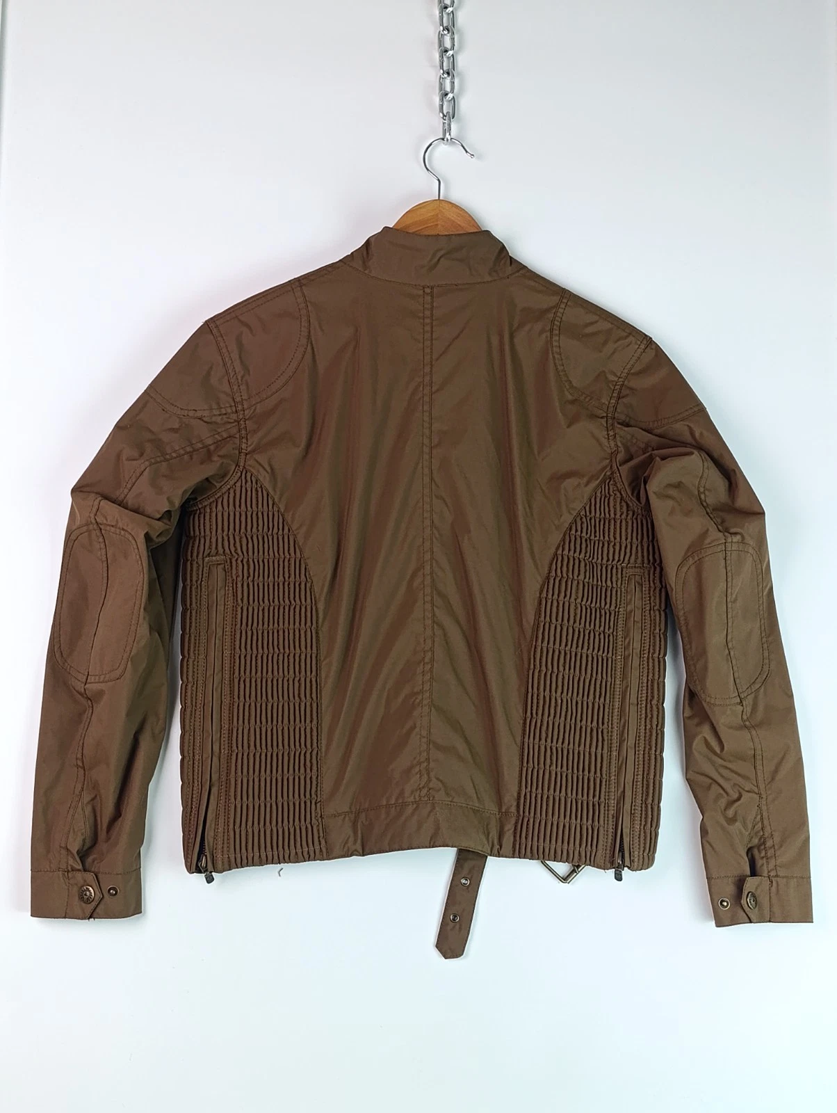 BELSTAFF Tourmaster Trophy Jacket Brown Nylon Biker Motorcycle Men Sz IT 50 M L image 12