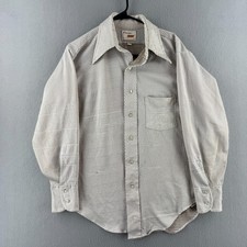 Vintage Arrow Shirt Mens 16 x 33 Knits Polyester 70s Disco Long Sleeve