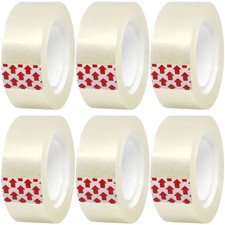 PCKPGON Transparent Tape Refills, 6 Rolls, 3/4 x 1000 6