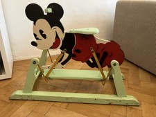 Kinderwippe Reitpferd Disney MickeyMaus Nostalgie  Schaukelpferd
