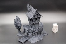 Tabletop Terrain Fantasy Bridge Toll House Ruin Dnd RPG wargame skirmish 28mm