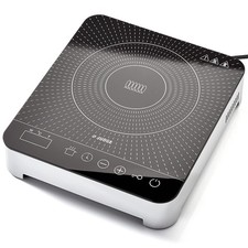 Judge Portable Electric Induction Hob - Single Plate, 2000W, One Size, Black