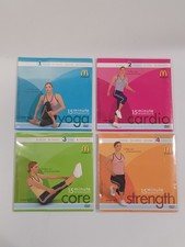 Set of 4 McDonald  s 15 Minute Workouts DVD Yourself Fitness 2006 New SEALED 1-4