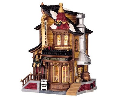 Lemax-45052, Lucy`s Chocolate Shop, Weihnachtsdorf, Lichthäuser, Caddington