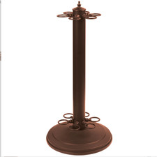 RAM Gameroom Decorative Metal Pool Cue Holder - Chestnut