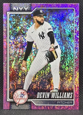 2026 Topps Series 1 - Devin Williams Pink Sand Glitter New York Yankees