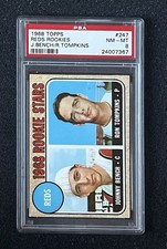 1968 Topps - #247 Johnny Bench - Rookie - PSA 8