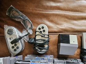 NES Nintendo - Lot of 40 Games, Yobo Console, Controllers, Gun & More. Untested