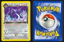 DUNKLES DRAGONIR 1. EDITION 33/82 UNCOMMON TEAM ROCKET DEUTSCH POKEMON LP