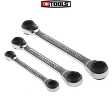 Bahco BAHS4RM3T S4RM Series Reversible Ratchet Spanner/Wrench Set 3 Piece