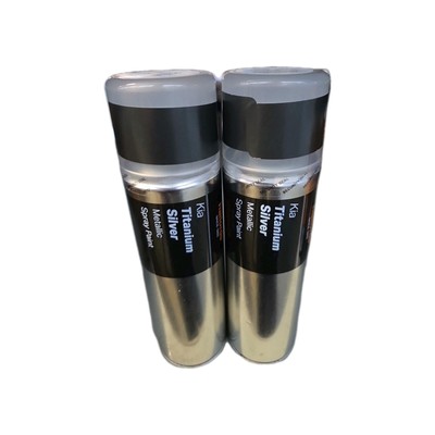 KIA TITANSILBER SPRÜHFARBE 300 ML DOSEN HALFORDS X2