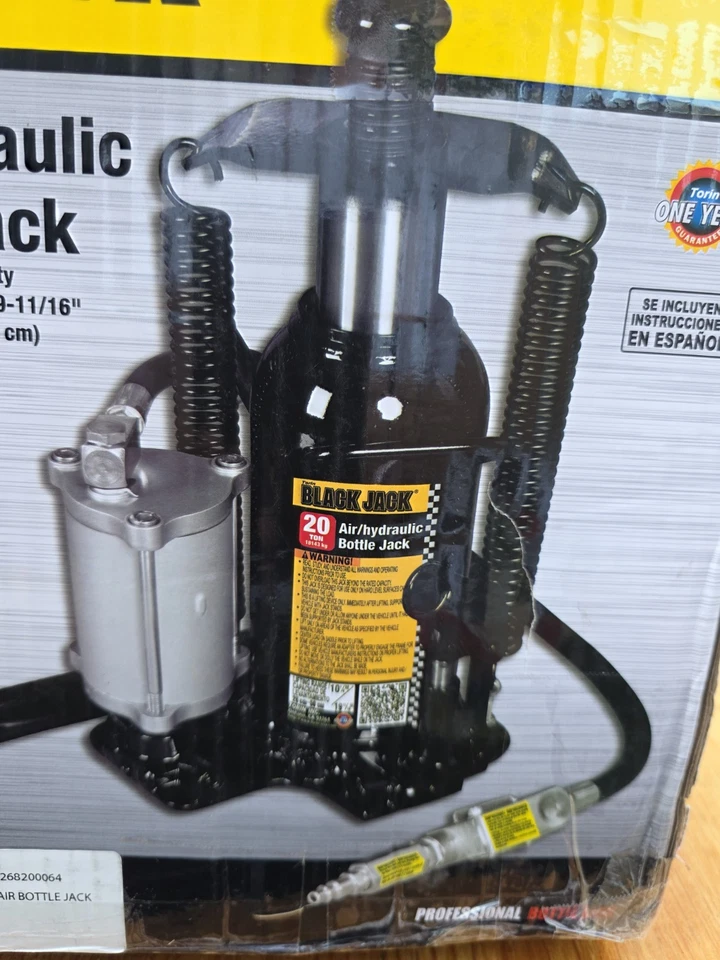 Gato de botella hidráulico/aire Black Jack de 20 toneladas Foto 2 de 3