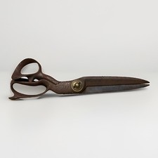 Antique R. Heinisch Newark NJ USA 13.5&rdquo; Heavy Duty Commercial Tailor Shears #7