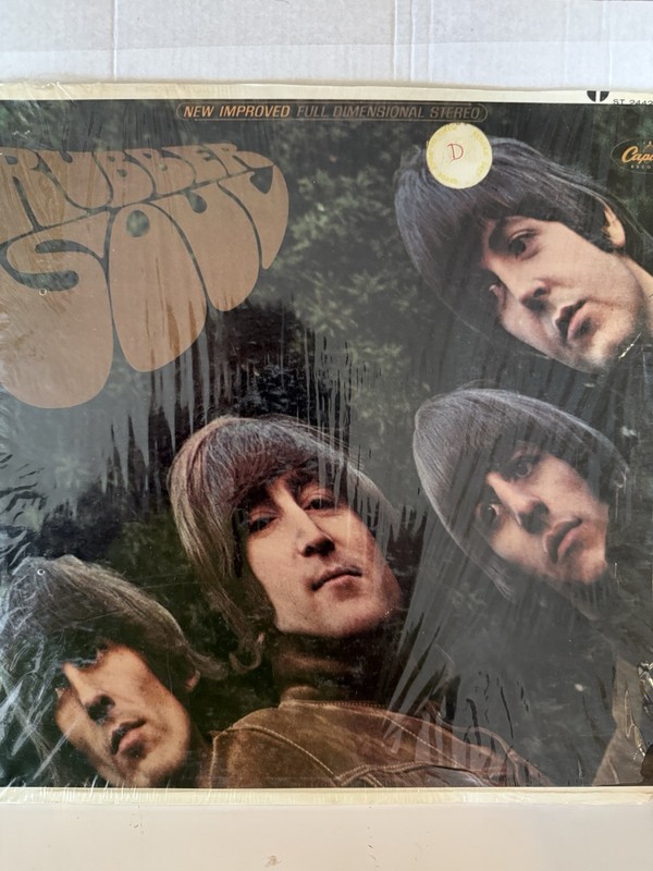 The Beatles – Rubber Soul – ST‑2442 – VG Vinyl – Jacket Split – Shrink w/ Clippi