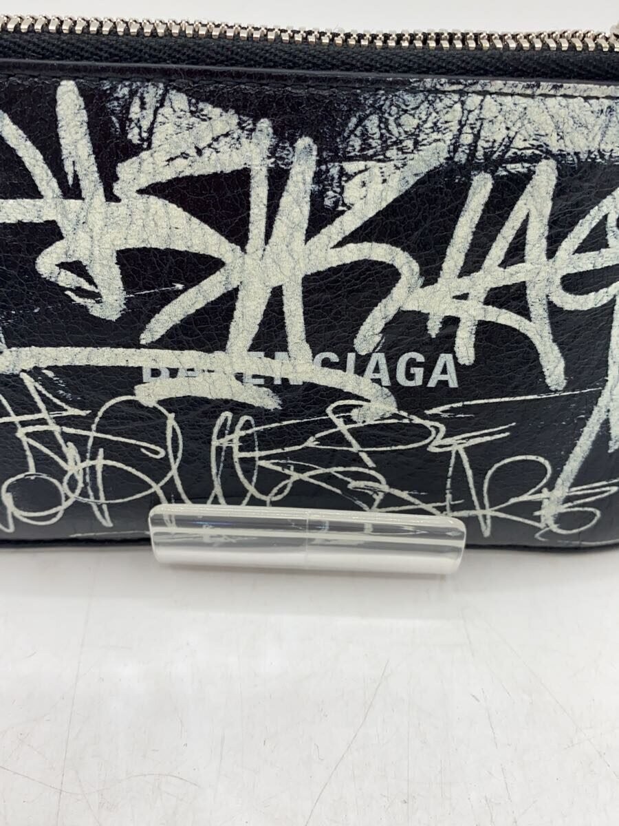 BALENCIAGA Card Case, Sheepskin, Black, Men's, 640535, 1090, 0, 568148 thumbnail 3