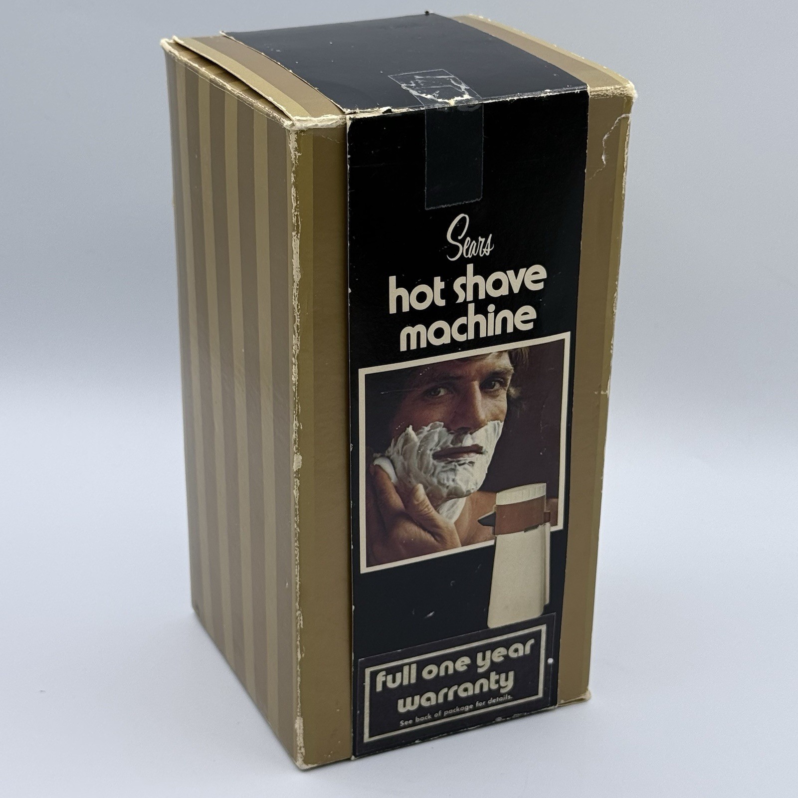 Vtg Sears Hot Shave Machine Leather New In Box No Shaving Cr