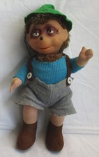 Original Mecki Igel  XL  25 cm  Großfigur DDR Vintage mit Hut 70er 80er (159752)