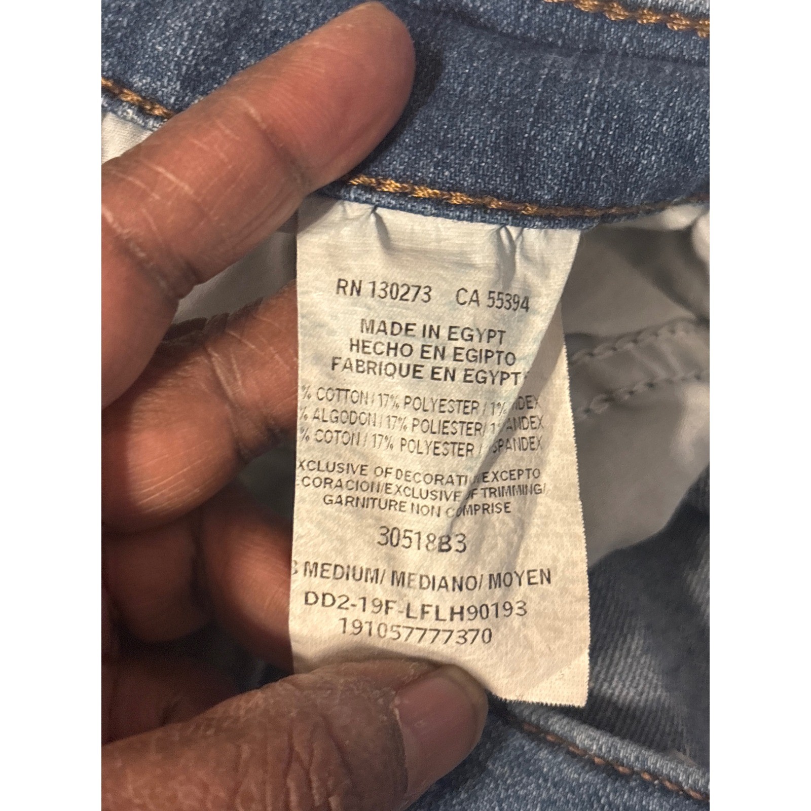 Lee Straight Leg Jeans Womens 18 Medium Wash Blue Denim Mid Rise Classic 38x28 thumbnail 10