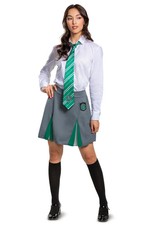 Brand New Harry Potter Slytherin Skirt Tween/Adult Costume