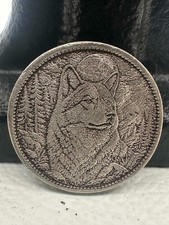 Hobo Nickel "Wolf" Genuine Buffalo Nickel