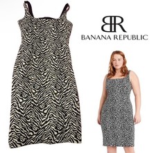Banana Republic • Zebra Animal Print Midi Dress | Size 10 - New without tags!