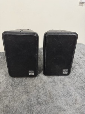 2 Peavey Impulse 6 B /  Indoor/Outdoor Vintage Pair Speakers 2 Way Black Rare
