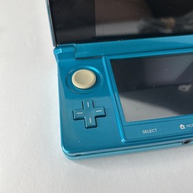 Nintendo 3DS Handheld Console Aqua Blue CTR-001 USA Tested Working Charger