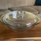 Vintage Anchor Hocking 2 Quart Glass Casserole Dish with Lid