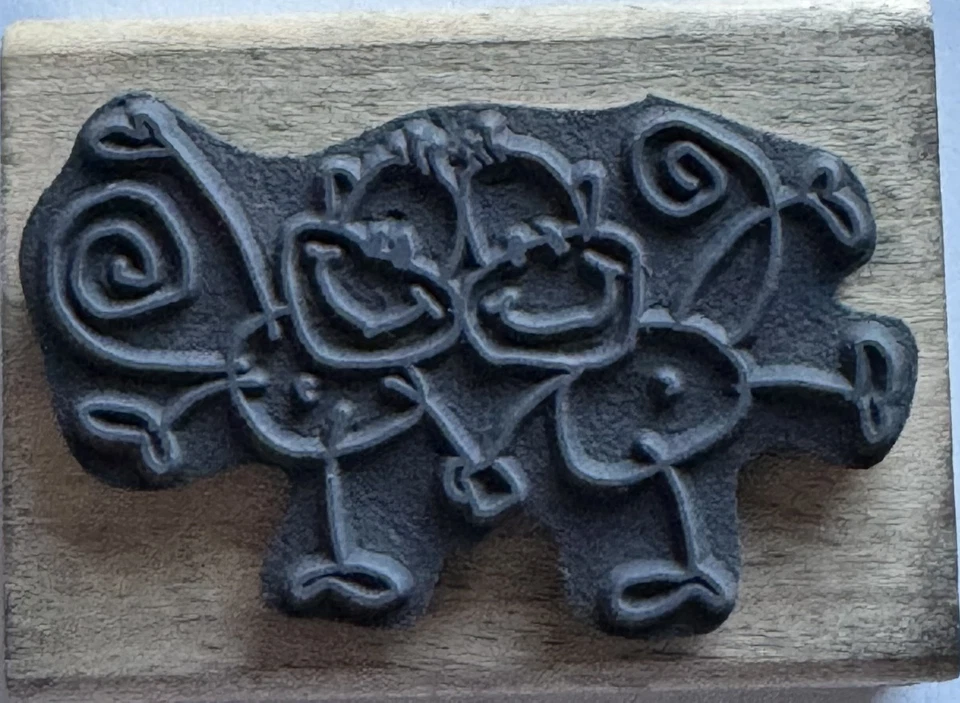 Stampendous! Rubber Stamp Love Monkeys Valentines Day Heart Friends Romance Used - Image 2 of 4