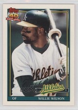 1991 Topps Traded Willie Wilson #129T 2a1