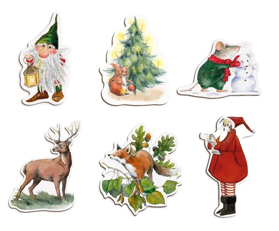 SILKE LEFFLER*DANIELA DRESCHER Kühlschrank*Magnet*Herbst*Winter*Weihnachten - Bild 1 von 1