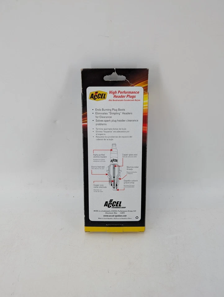 Velas de ignição curtas ACCEL 8199 HEADER 8 - Imagem 2 de 4
