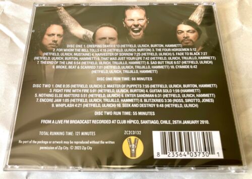 Metallica - Santiago - NEW 2 x CD (sealed) 2010 South American Broadcast - Picture 3 of 3