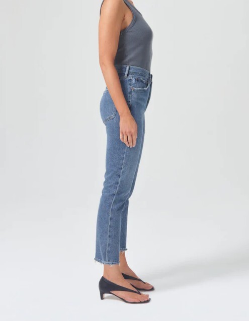 AGOLDE RILEY HIGH RISE CROP STRAIGHT LEG JEAN - FREQUENCY SIZE 29 | eBay