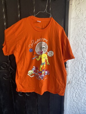 Supreme SS20 Daniel Johnston Kill Em All Tee Orange Size XL Box