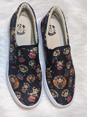 Azul Marina Designer Tennis Shoes Woman  Sz 7 Mexican Doll