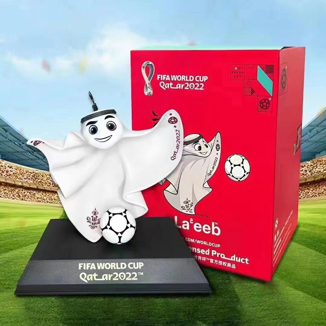 2022 Qatar World Cup la'eeb Mascot Cute Doll Football