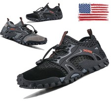 Mens Quick Dry Water Shoes Non-slip Outdoor Trekking Beach Wading Sneakers Size