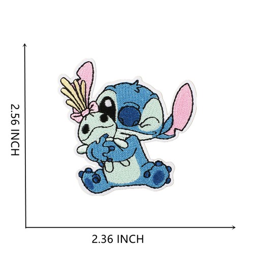 Stitch and Angel lron on Patches 19 Pieces, Morale Patches for Clothing Jeans - Picture 29 of 103