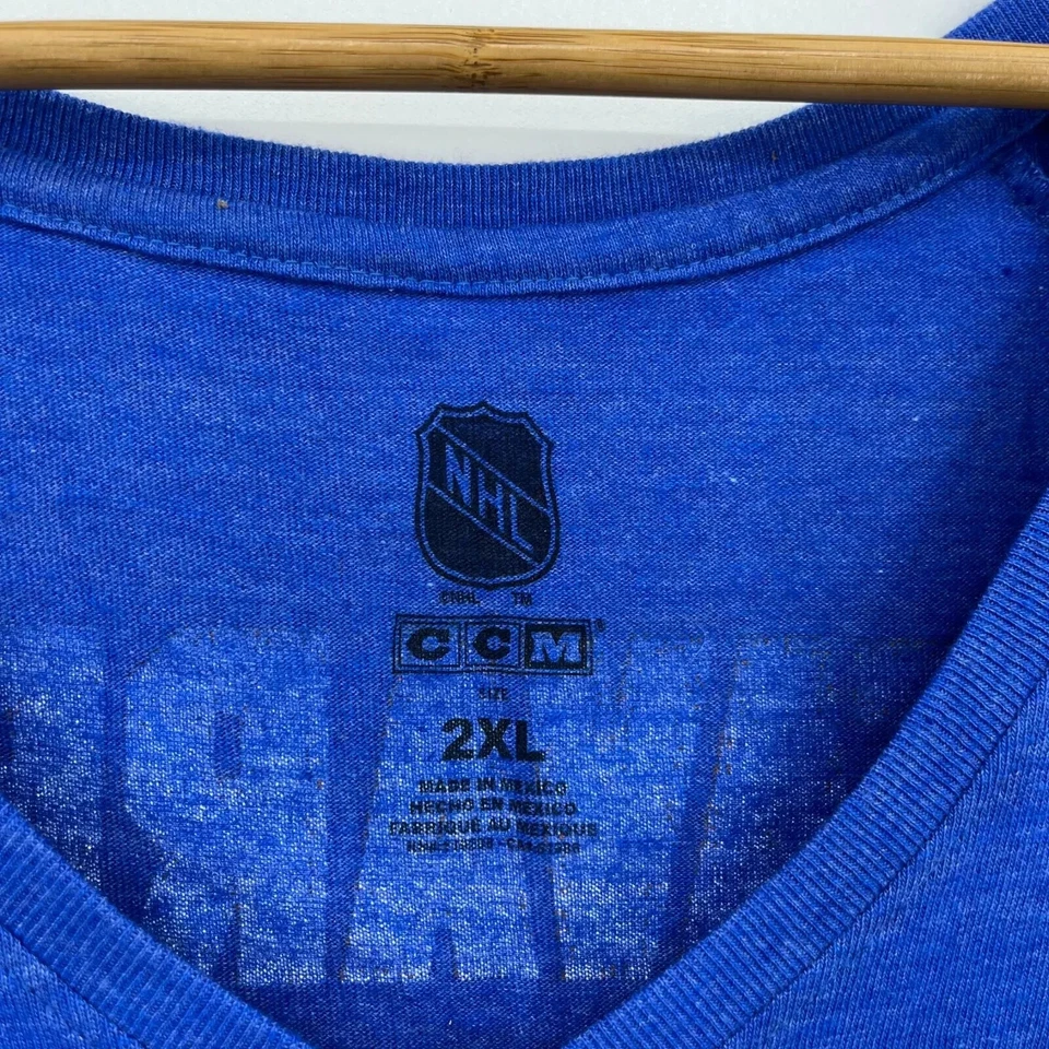 CCM T 恤女式 2XL 码蓝色纽约岛民 John Tavares #91 NHL 曲棍球 — 第 4/4 张图片