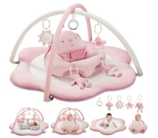 3-in-1 Baby Play Mat, Baby Seats for Infants for Sitting Up, Tummy Time Mat