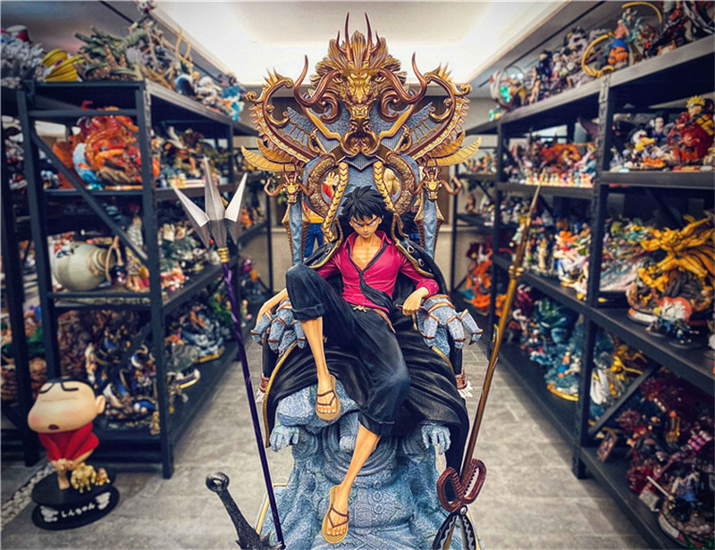 Luffy on Throne Statue Resin Skyline Studio One Piece Model With box