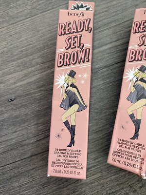 Benefit Ready Set Brow ~ Invisible Shaping Setting Gel ~ full size NIB read
