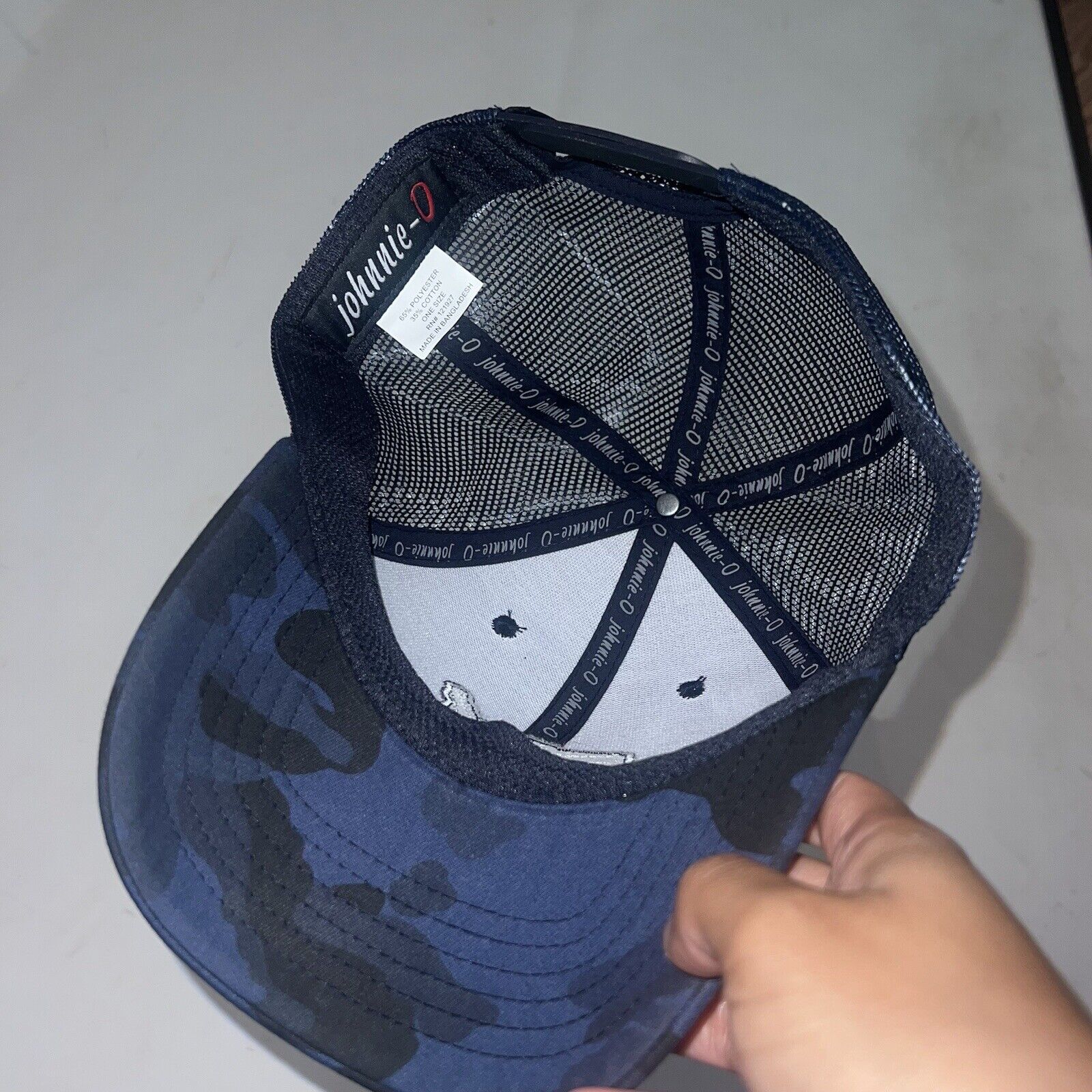 Johnnie-O Blue Camouflage  Trucker Mesh Back Snap… - image 5
